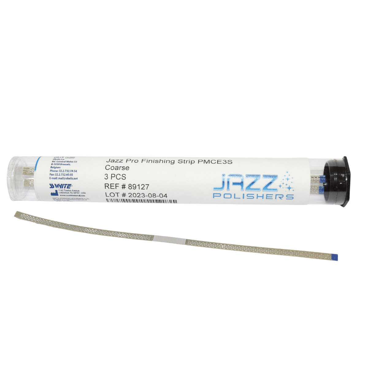 JAZZ FINISHING STRIP PORCELAIN-METAL-COMPOSITE PMCE3S COARSE 4x150mm- 3 PACK