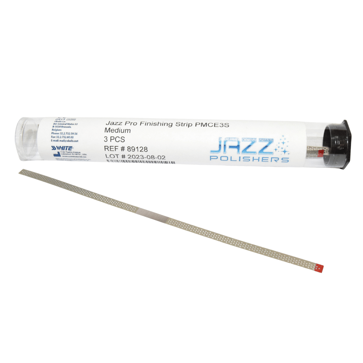 JAZZ FINISHING STRIP PORCELAIN-METAL-COMPOSITE PMCE3S MEDIUM 4x150mm - 3 PACK