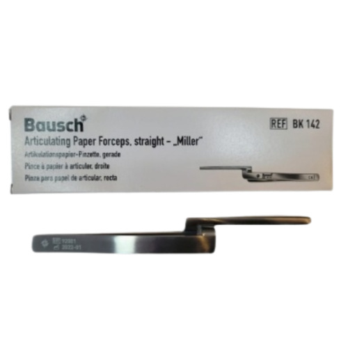 Bausch Forceps, Holders & Accessories - BK142 - Articulating Paper Forceps straight - Miller Type Stainless Steel