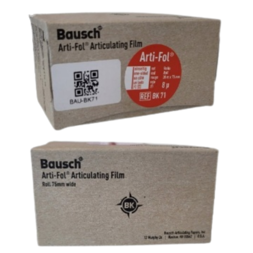 Bausch, ARTI - FOL® PLASTIC ULTRA THIN 8 μ, 75 mm wide, black, 1-sided 20m